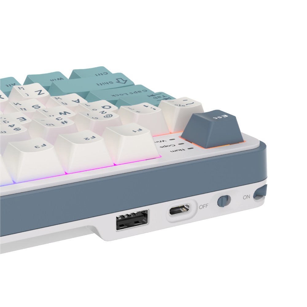 คีย์บอร์ดเกมมิ่ง Royal Kludge RK S98 Light Cloud Chartreuse Switch