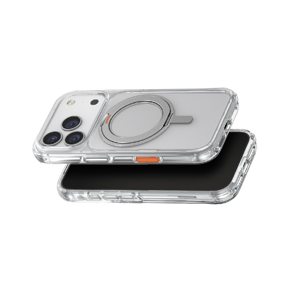 เคส Uniq iPhone 17 Pro Max Magclick Swivix With 360 Rotating Kickstand Lucent Clear