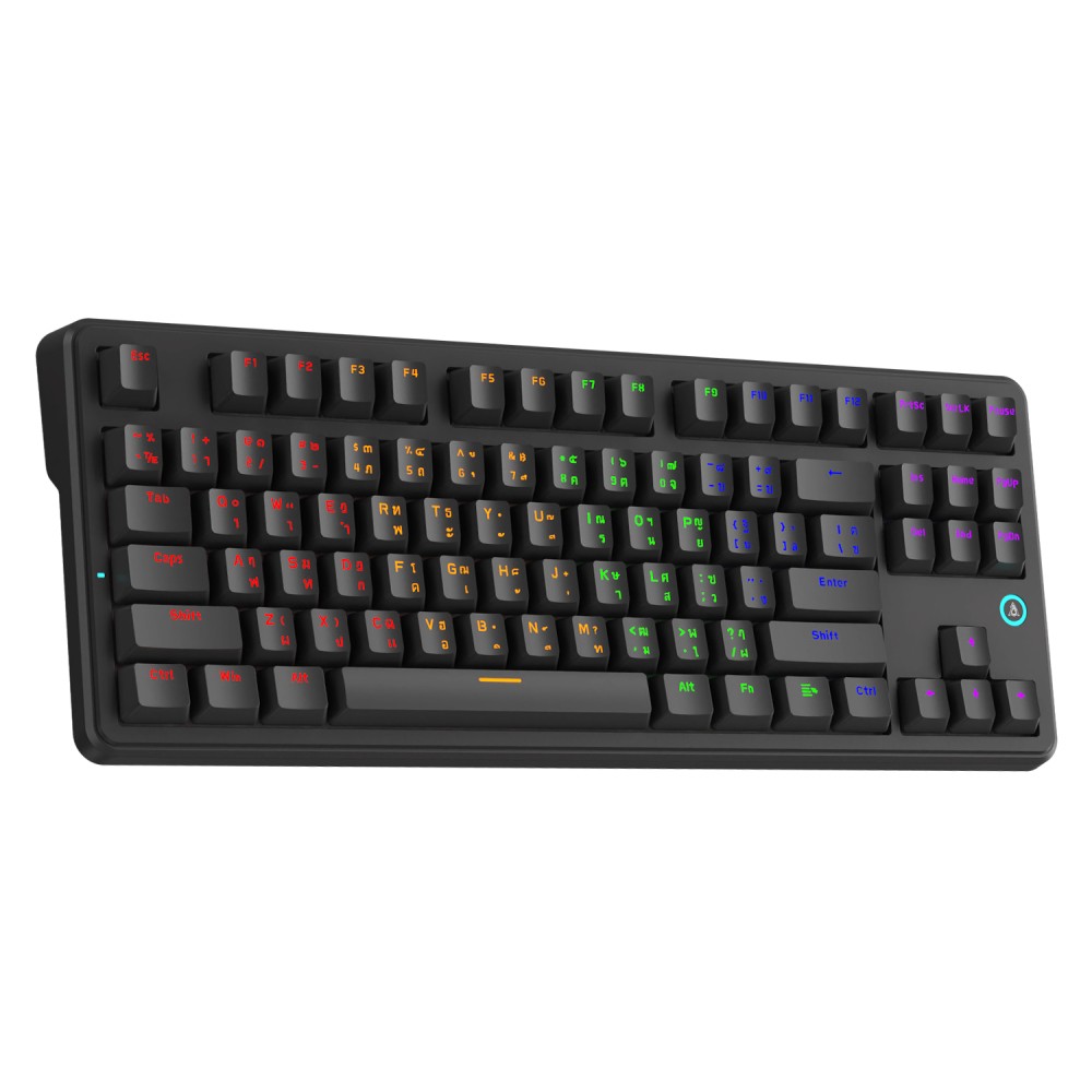 คีย์บอร์ดเกมมิ่ง Ajazz Gaming Keyboard AK870V2 Wired Black Red Switch