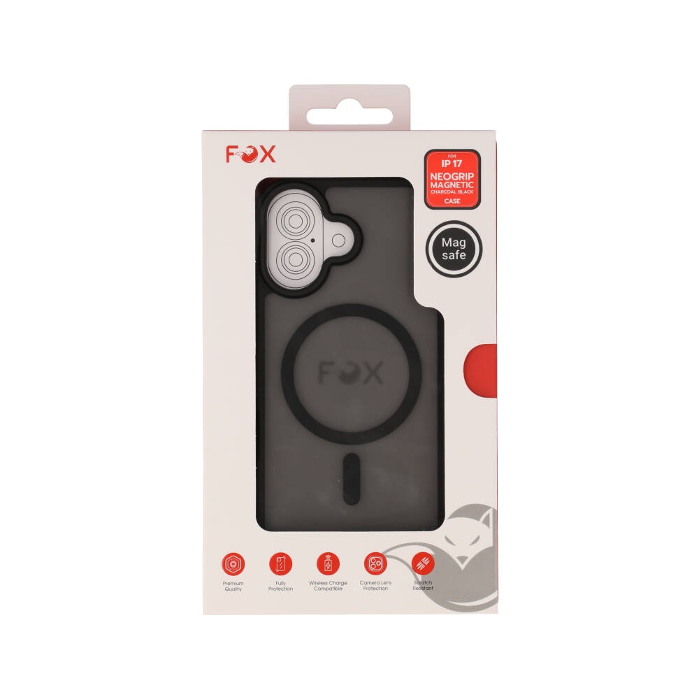 เคส FOX iPhone 17 NeoGrip Magnetic Charcoal Black