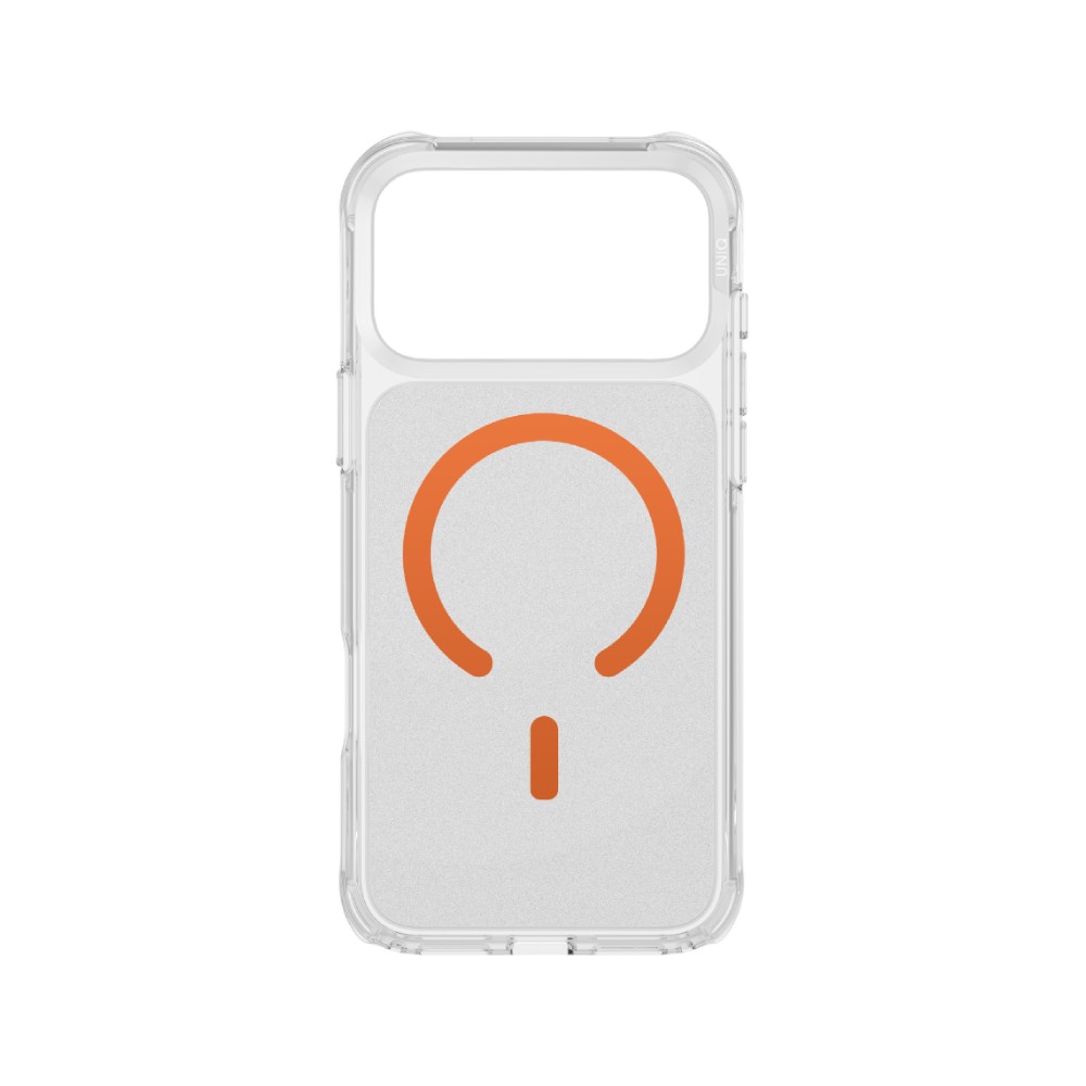 เคส Uniq iPhone 17 Pro Max Magclick Lifepro Xtreme Frost Clear/Volt Orange