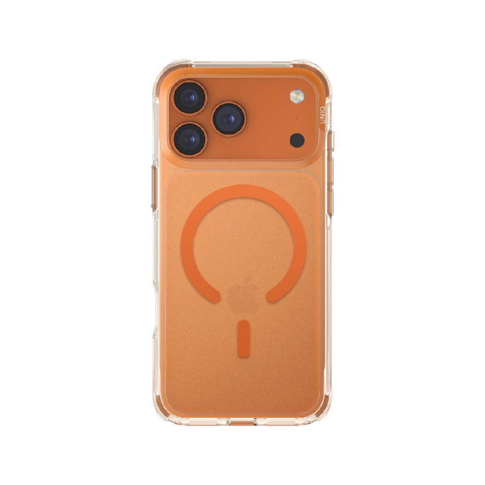 เคส Uniq iPhone 17 Pro Max Magclick Lifepro Xtreme Frost Clear/Volt Orange