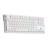คีย์บอร์ดเกมมิ่ง Ajazz Gaming Keyboard AK870V2 Wired White Red Switch
