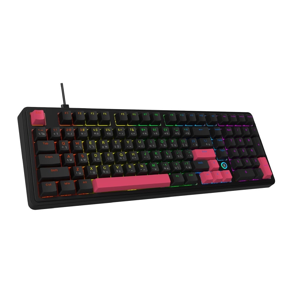 คีย์บอร์ดเกมมิ่ง Ajazz Gaming Keyboard AK980 Wired Black