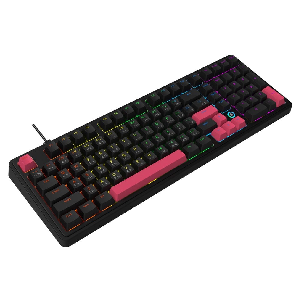 คีย์บอร์ดเกมมิ่ง Ajazz Gaming Keyboard AK980 Wired Black