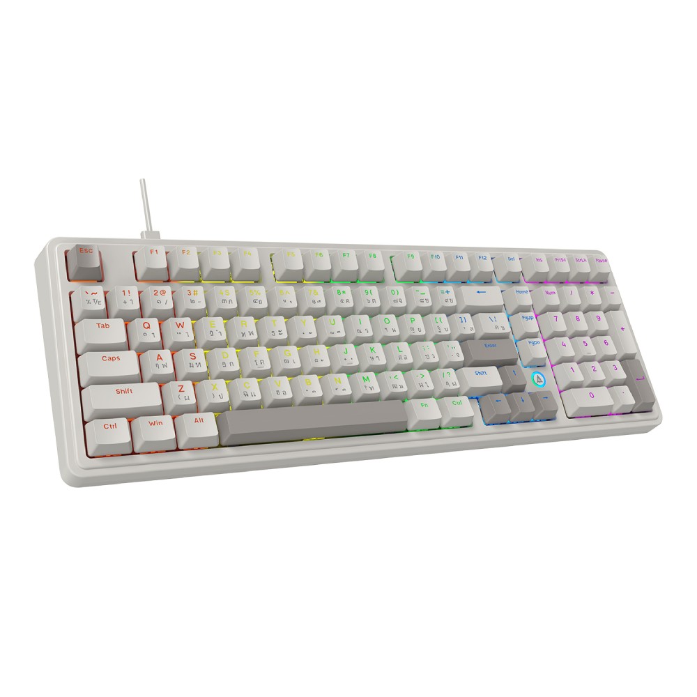 คีย์บอร์ดเกมมิ่ง Ajazz Gaming Keyboard AK980 Wired Retro
