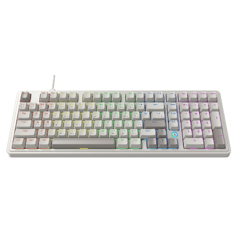 คีย์บอร์ดเกมมิ่ง Ajazz Gaming Keyboard AK980 Wired Retro