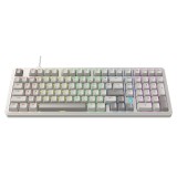 คีย์บอร์ดเกมมิ่ง Ajazz Gaming Keyboard AK980 Wired Retro