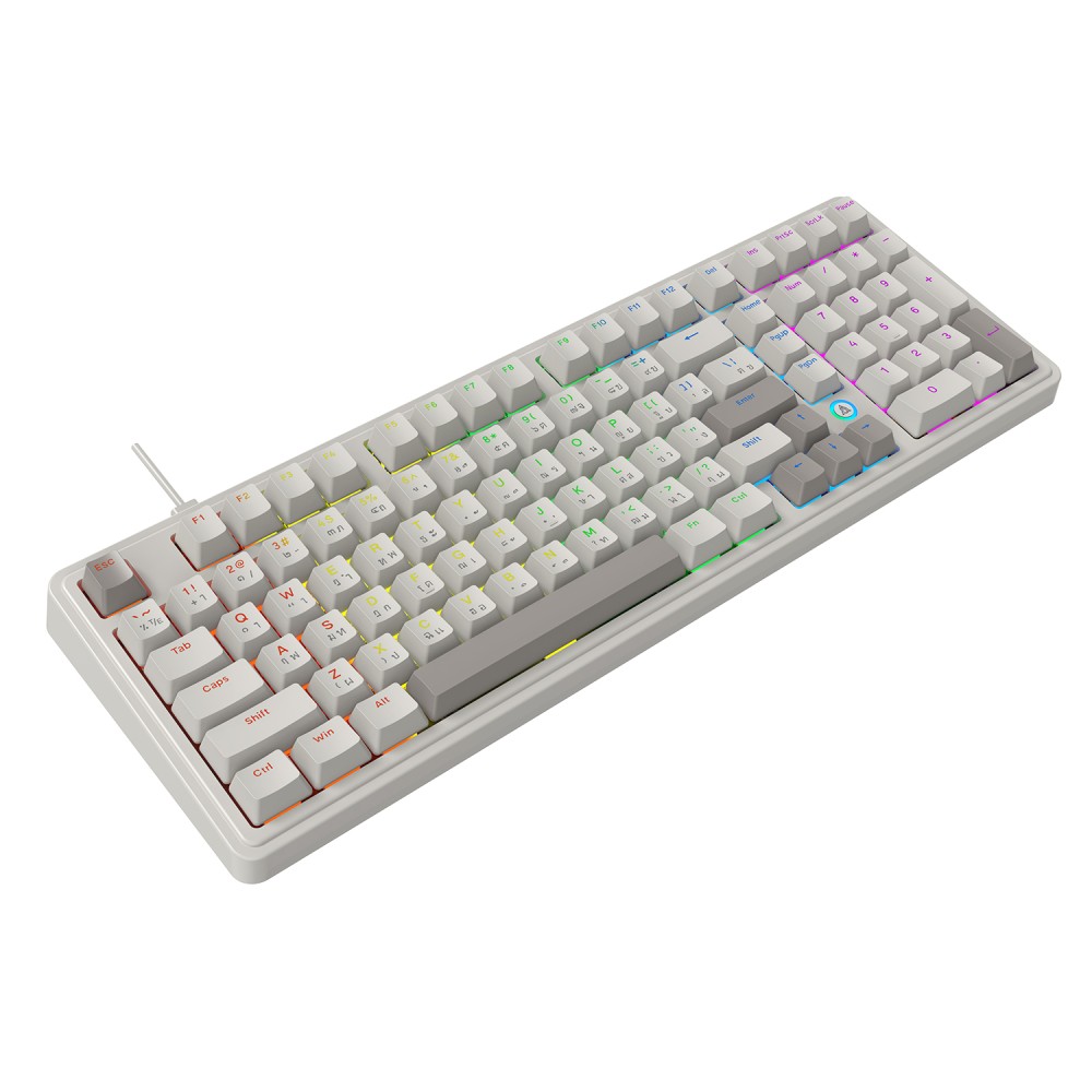 คีย์บอร์ดเกมมิ่ง Ajazz Gaming Keyboard AK980 Wired Retro
