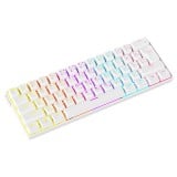 คีย์บอร์ดเกมมิ่ง Ajazz Gaming Keyboard NK61 White Wired Red Switch