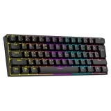 คีย์บอร์ดเกมมิ่ง Ajazz Gaming Keyboard NK61 Black Wired Red Switch