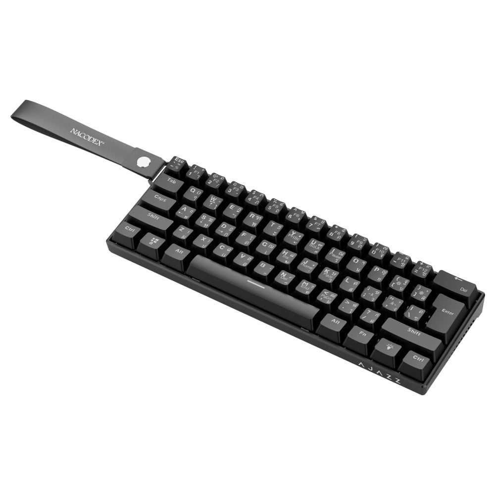 คีย์บอร์ดเกมมิ่ง Ajazz Gaming Keyboard NK61 Black Wired Red Switch