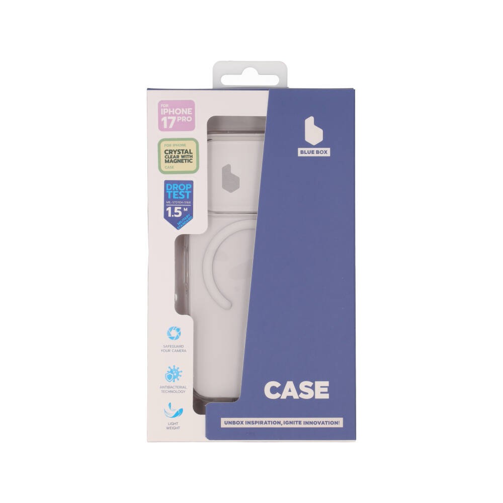 เคส Blue Box iPhone 17 Pro Crystal Clear with magnetic