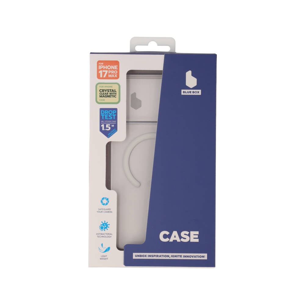 เคส Blue Box iPhone 17 Pro Max Crystal Clear with magnetic