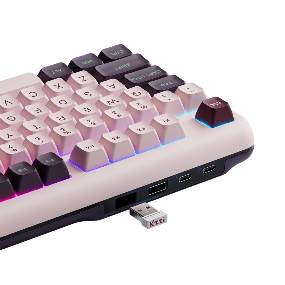 คีย์บอร์ดเกมมื่ง Royal Kludge Gaming Keyboard Z98 Nezuko Purple Rainbow Switch (EN)