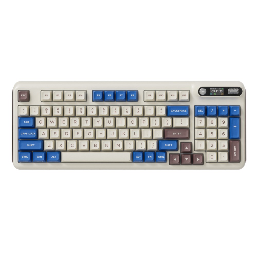 คีย์บอร์ดเกมมื่ง Royal Kludge Gaming Keyboard Z98 Latte Rainbow Switch (EN)