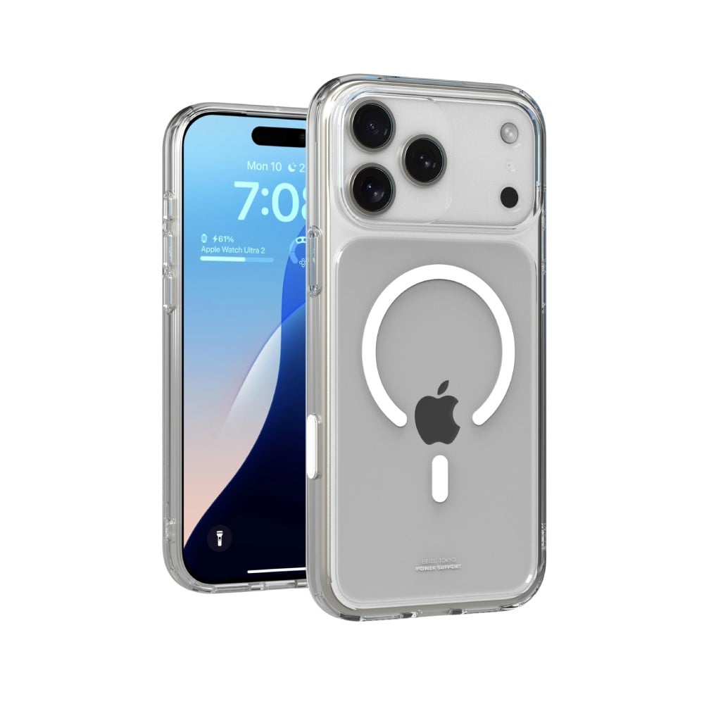 เคส Power Support iPhone 18Pro Max/17Pro Max Air Jacket Mag Hybrid with Camera Button - Crystal Clear