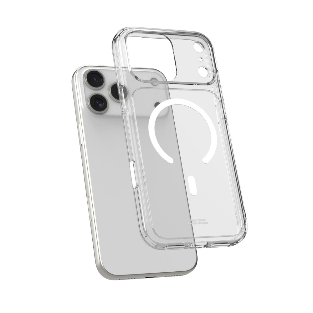 เคส Power Support iPhone 18Pro Max/17Pro Max Air Jacket Mag Hybrid with Camera Button - Crystal Clear