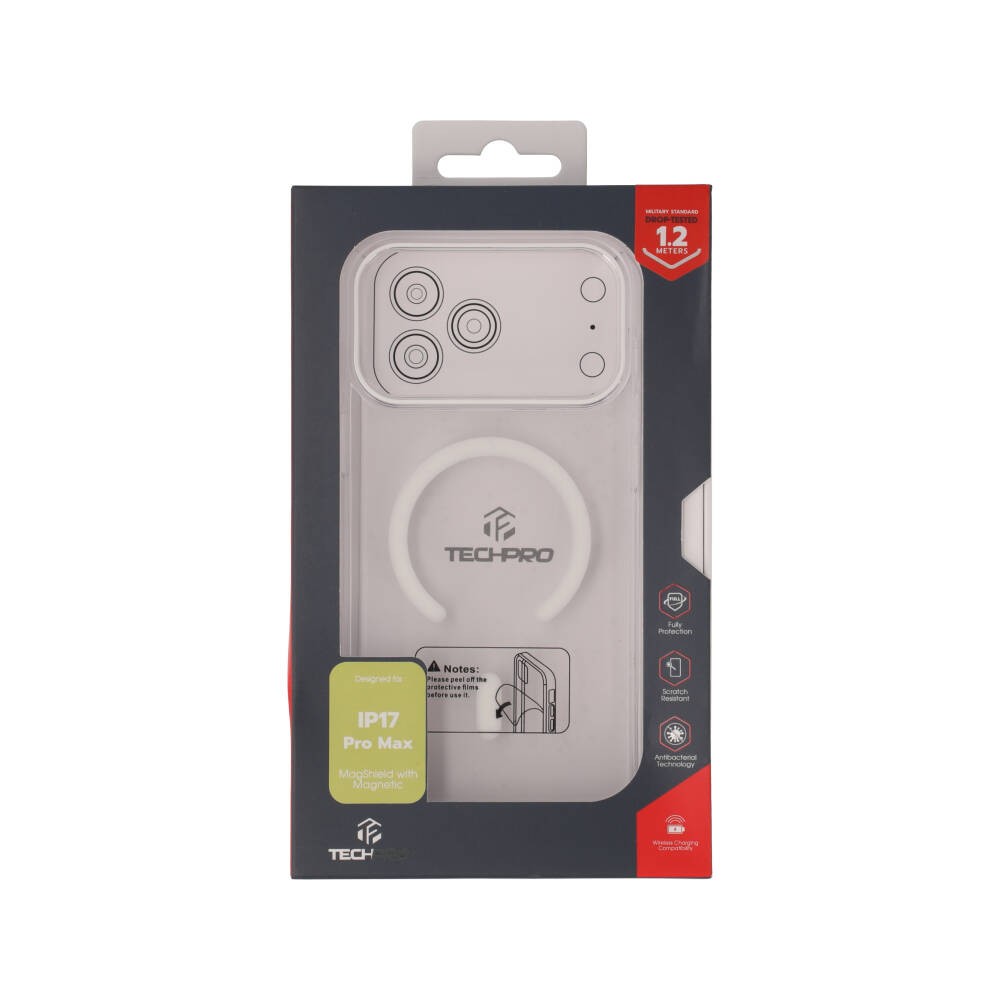 เคส TECHPRO iPhone 17 Pro Max MagShield with Magnetic - Clear