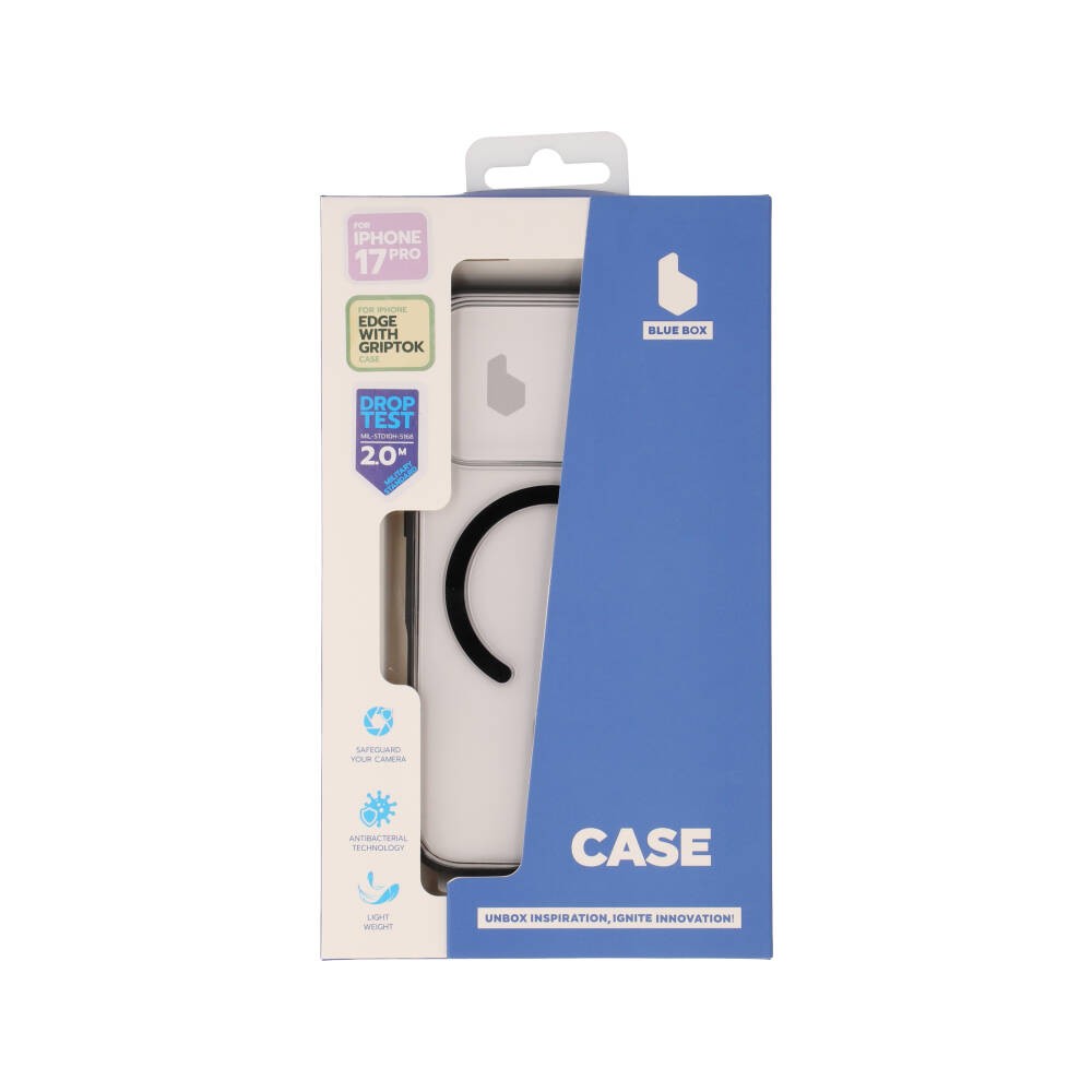 เคส Blue Box iPhone 17 Pro Black Edge with magnetic Griptok