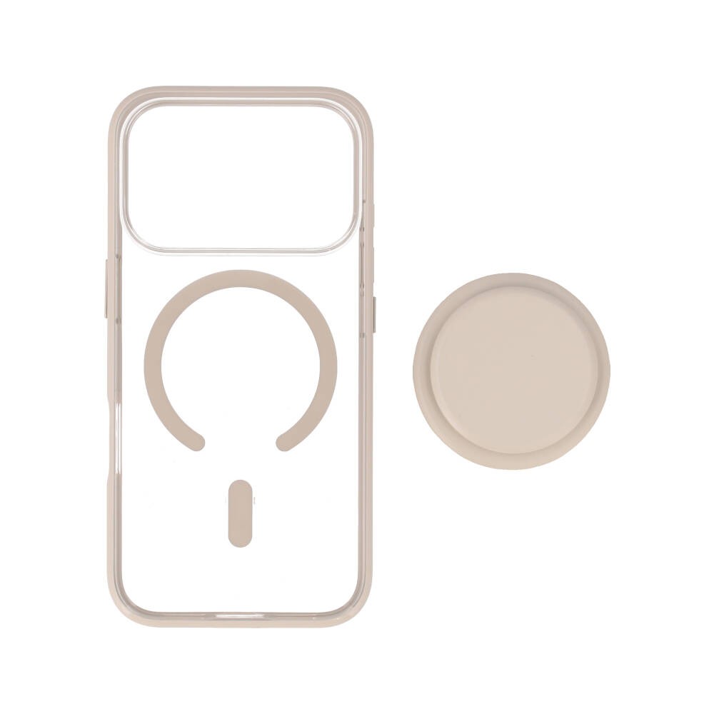 เคส Blue Box iPhone 17 Pro Beige Edge with magnetic Griptok