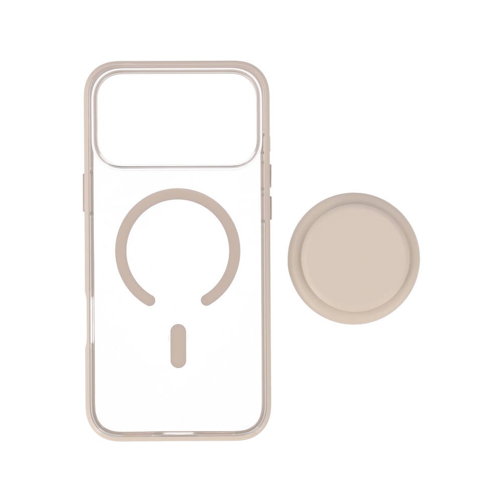 เคส Blue Box iPhone 17 Pro Max Beige Edge with magnetic Griptok