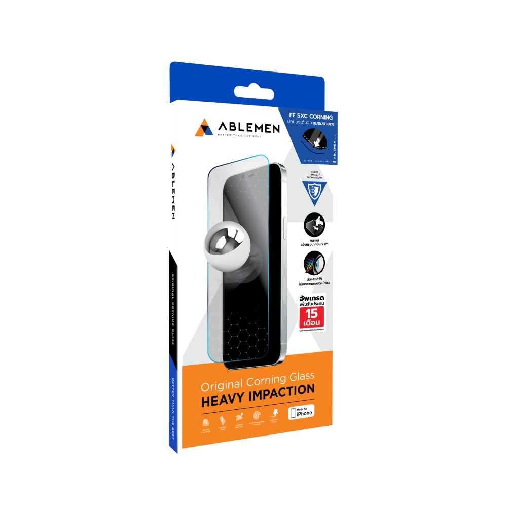 ฟิล์มกันรอย Ablemen Termpered Glass BLC iPhone 17 Pro 3D 5XC