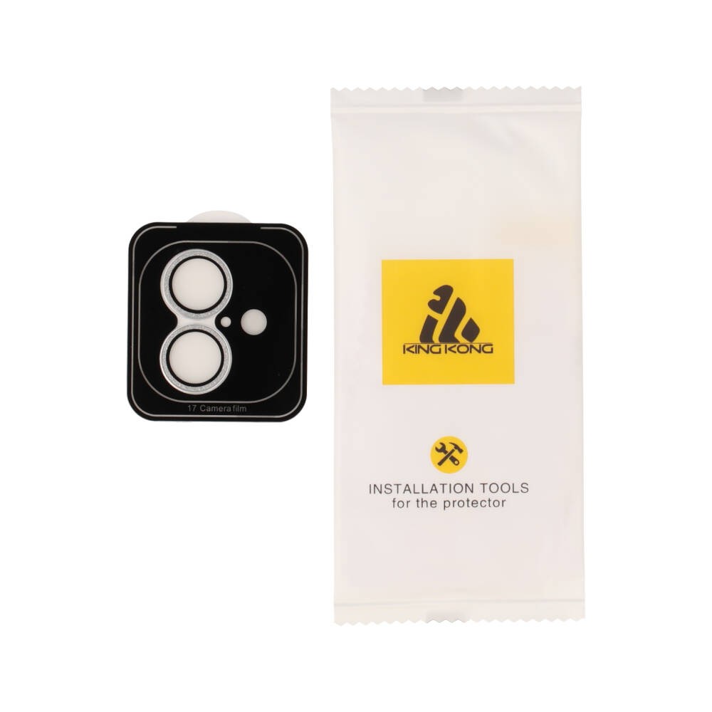 ฟิล์มกันเลนส์ KING KONG Camera Lens iPhone 17 Glitter Silver