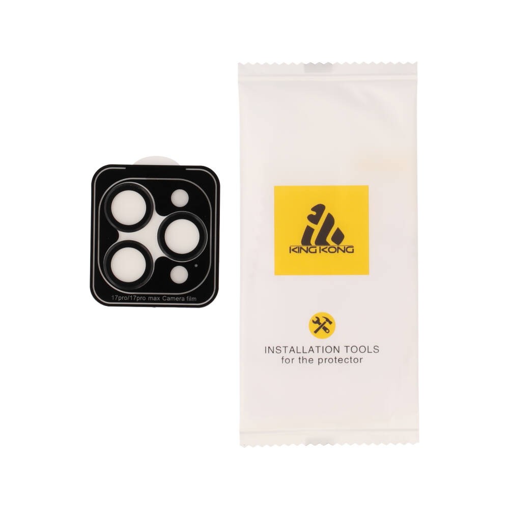 ฟิล์มกันเลนส์ KING KONG Camera Lens iPhone 17 Pro/17 Pro Max Black