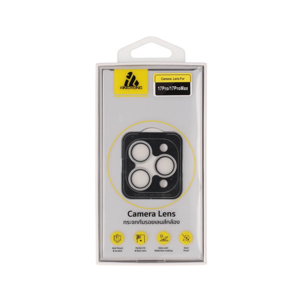 ฟิล์มกันเลนส์ KING KONG Camera Lens iPhone 17 Pro/17 Pro Max Glitter Silver