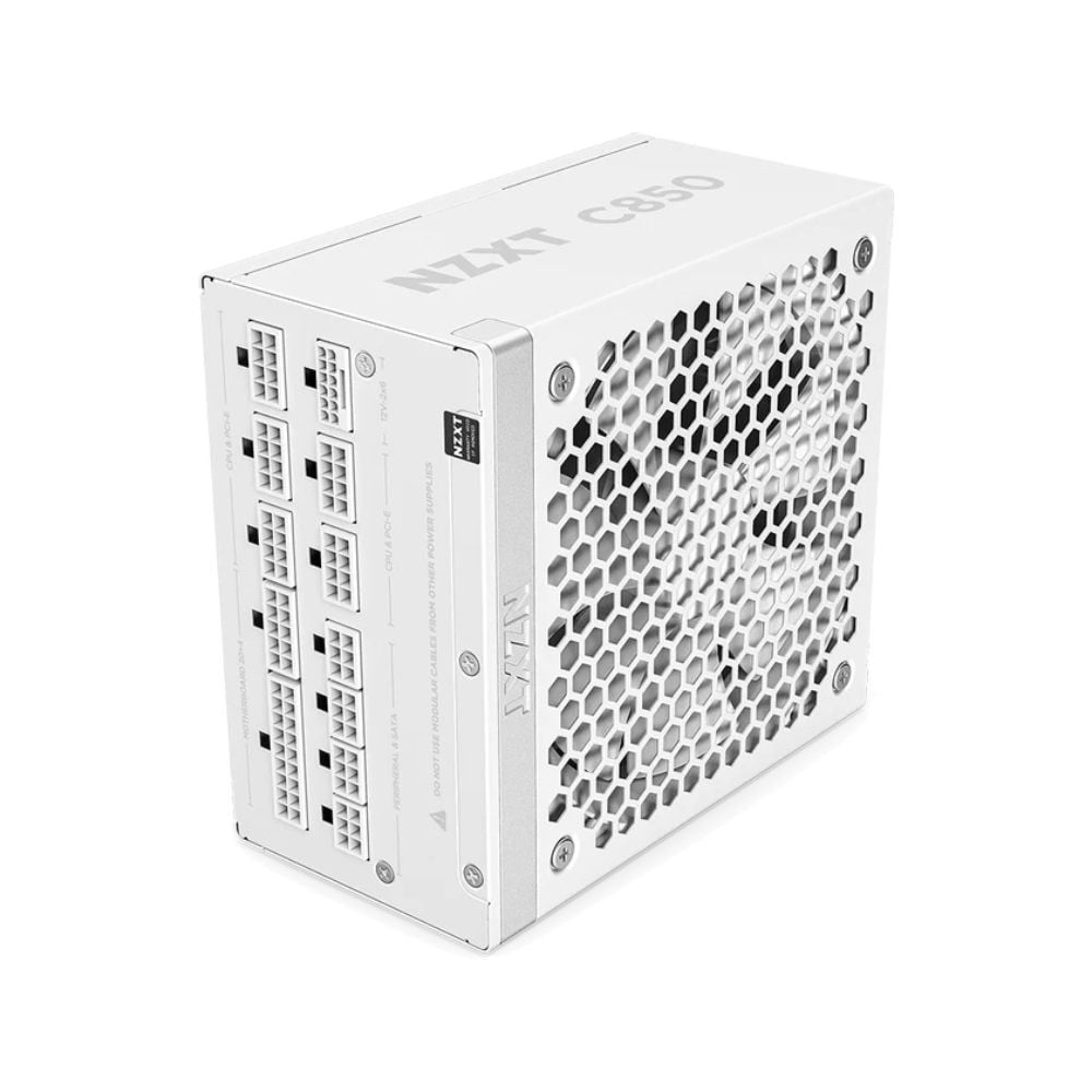 พาวเวอร์ซัพพลาย NZXT C850 850Watt 80 Plus Gold White (PA-8G2BW-US)