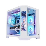 เคสคอมพิวเตอร์ WJCOOLMAN Dreamer LCD Mini M-ATX - White