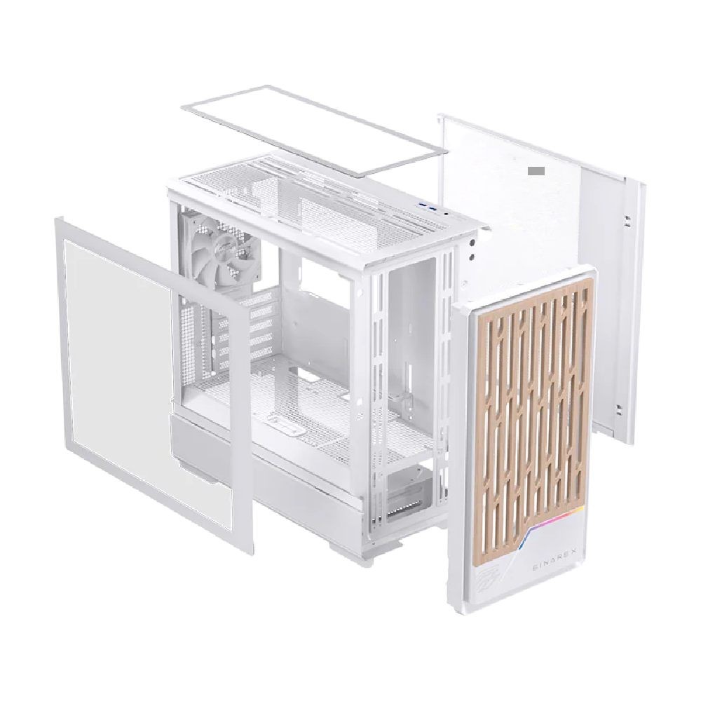 เคสคอมพิวเตอร์ EINAREX PM400-Core White (EXCS-PM-400C-W)