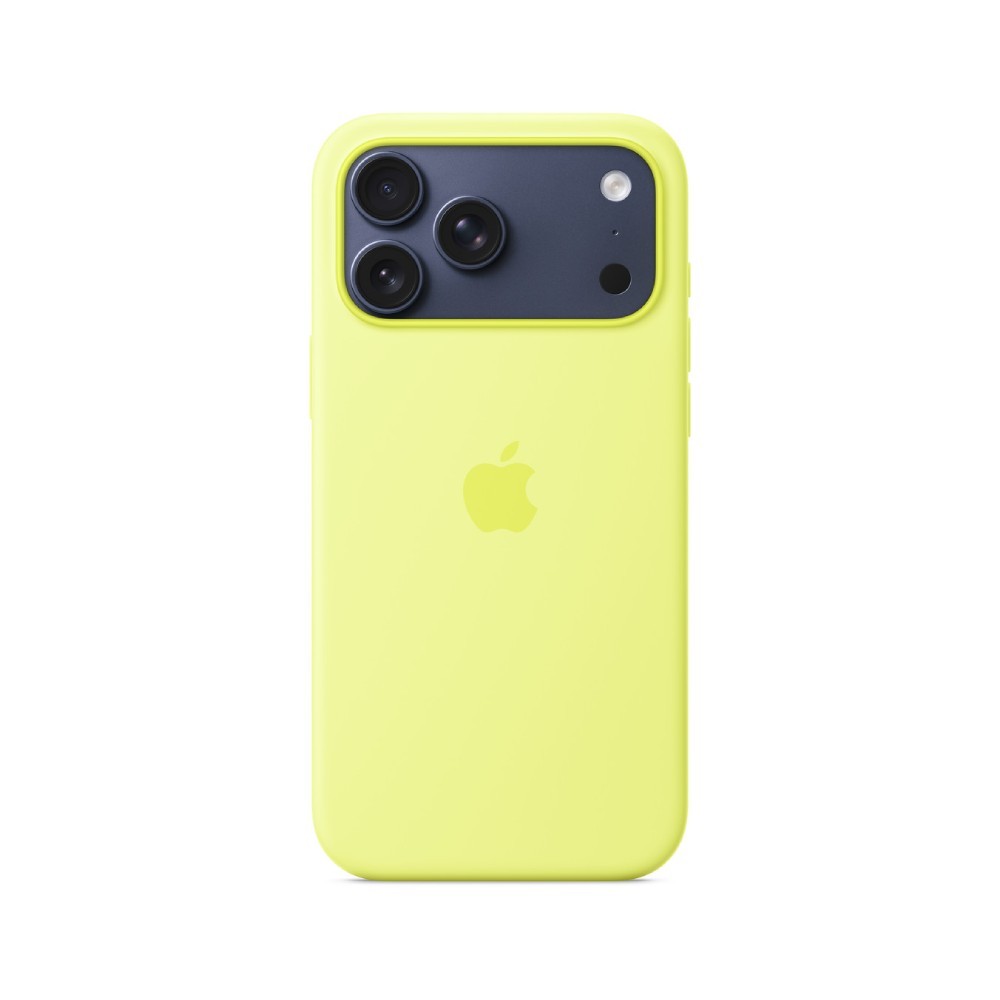 Apple iPhone 17 Pro Max Silicone Case with MagSafe - Neon Yellow