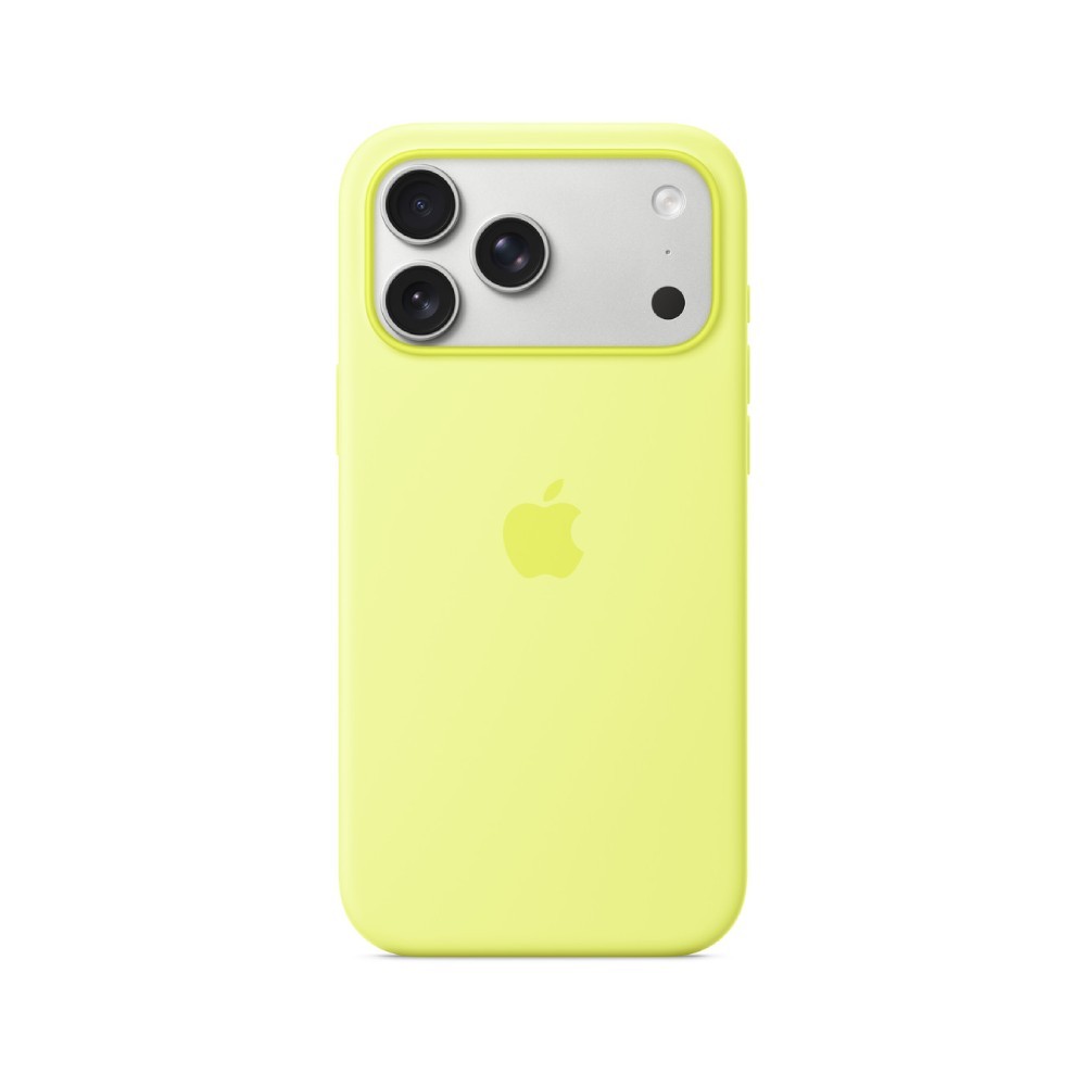 Apple iPhone 17 Pro Max Silicone Case with MagSafe - Neon Yellow