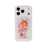 QPLUS x KAKAO Friends กระเป๋าใส่บัตร Magnetic Card Wallet Juicy Apeach Clear