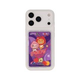 QPLUS x KAKAO Friends กระเป๋าใส่บัตร Magnetic Card Wallet Juicy Apeach Clear