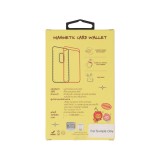 QPLUS x KAKAO Friends กระเป๋าใส่บัตร Magnetic Card Wallet Juicy Apeach Clear