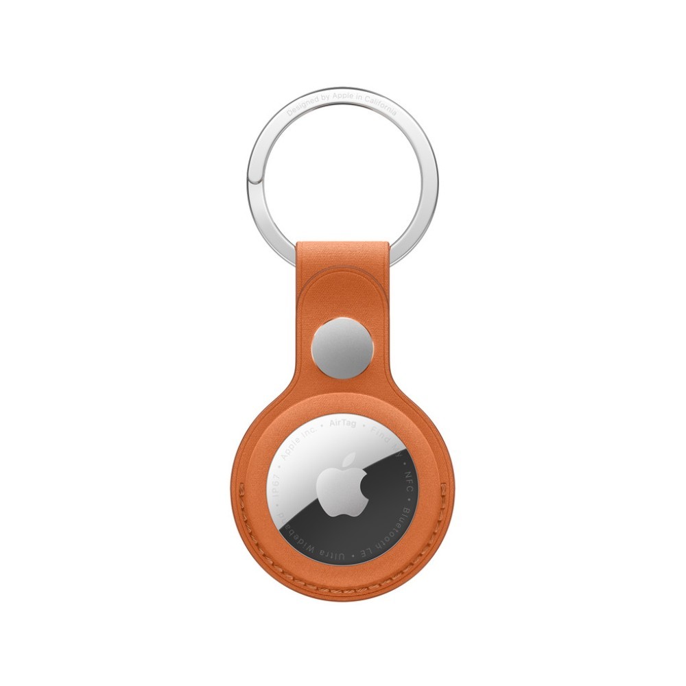 Apple AirTag FineWoven Key Ring - Fox Orange