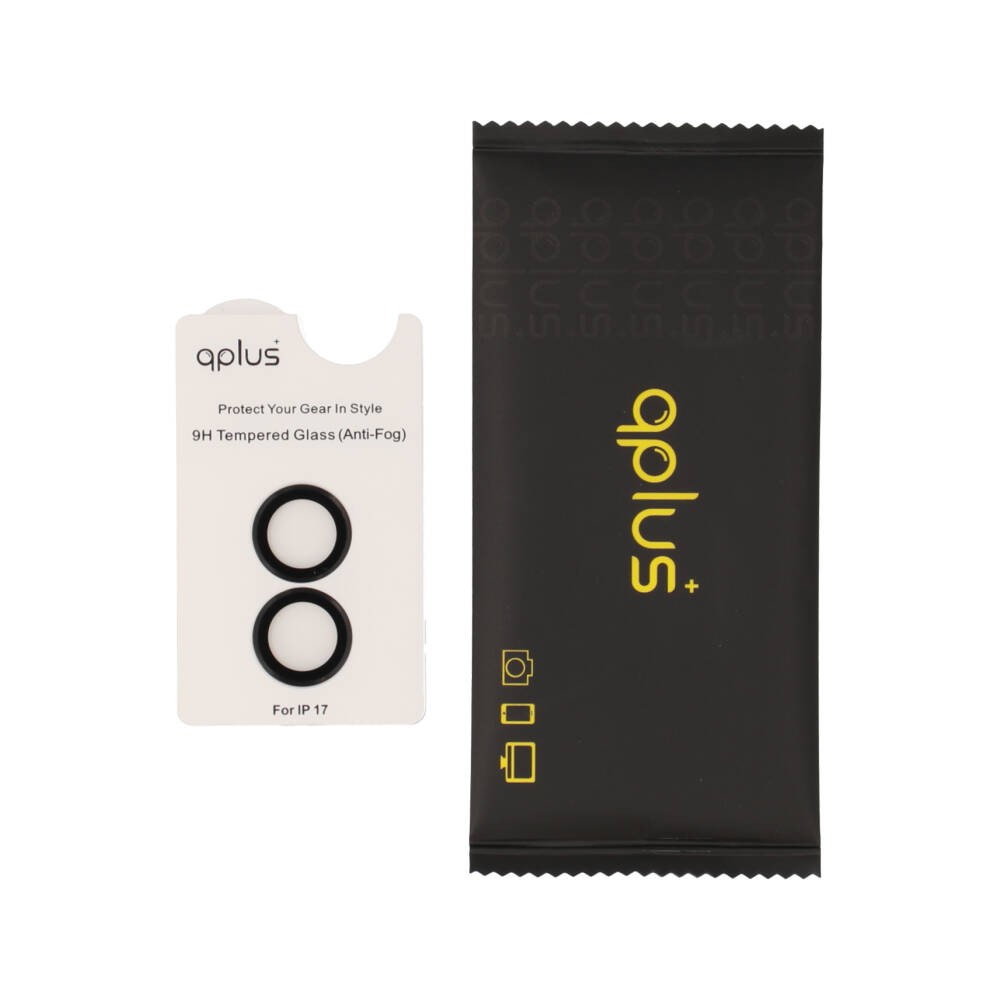 ฟิล์มกันเลนส์ QPLUS Camera Ring Lens iPhone 17 Black