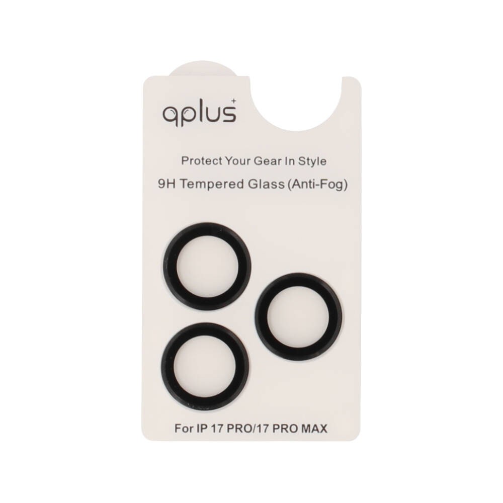 ฟิล์มกันเลนส์ QPLUS Camera Ring Lens iPhone 17 Pro/17 Pro Max Black
