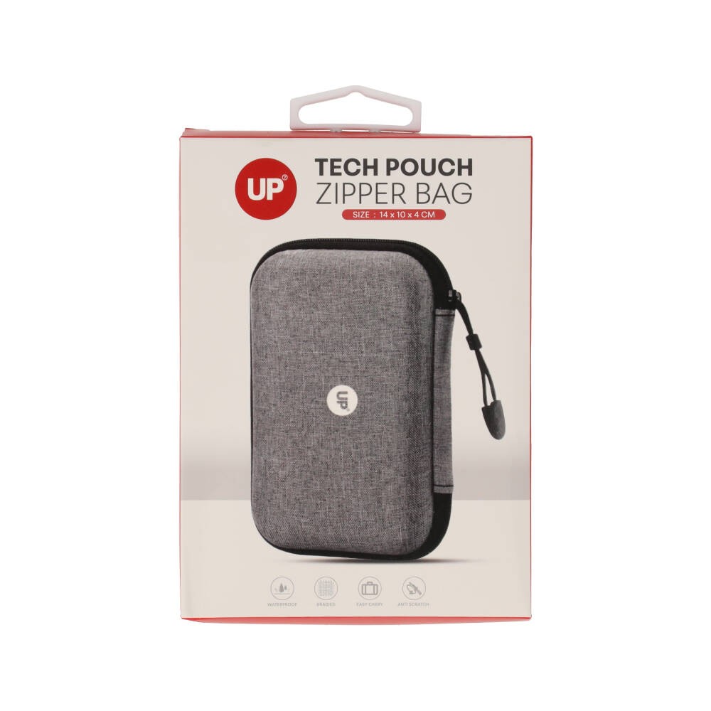 กระเป๋า UP7 Tech Pouch Ziper bag (14x10x4 cm.) Gray
