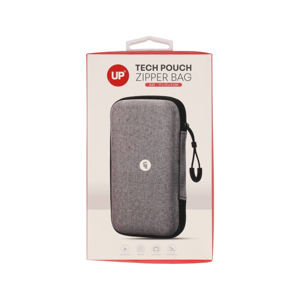 กระเป๋า UP7 Tech Pouch Ziper bag (17x10x4 cm.) Gray