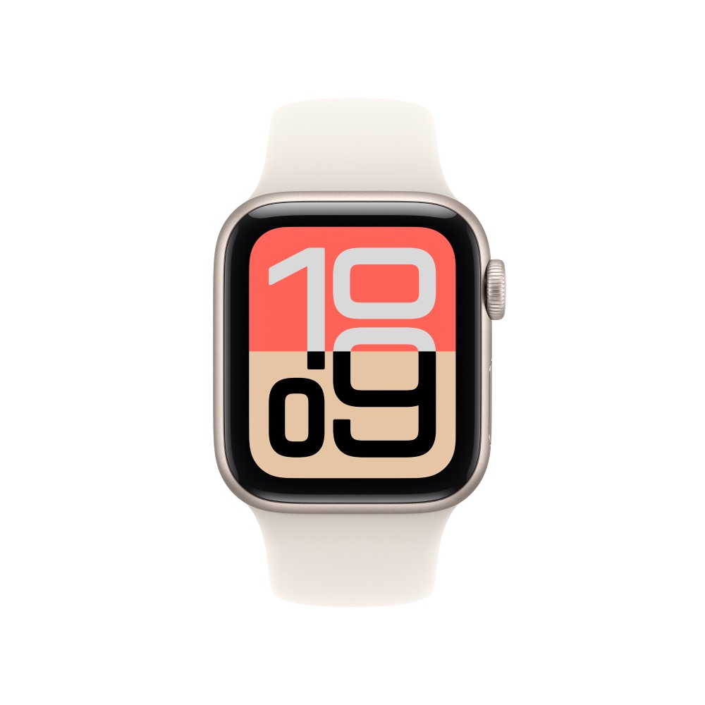Apple Watch SE 3 GPS + Cellular 40mm Starlight Aluminium Case with Starlight Sport Band - S/M