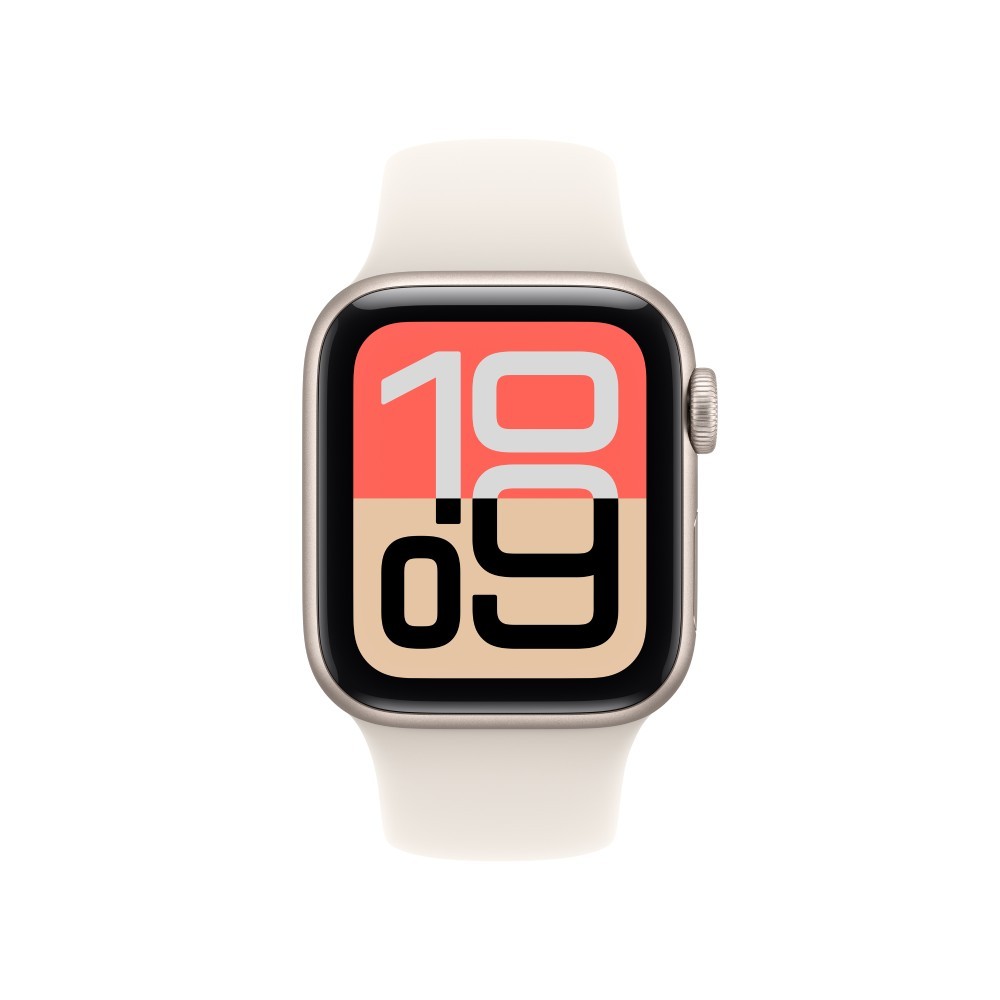 Apple Watch SE 3 GPS 40mm Starlight Aluminium Case with Starlight Sport Band - S/M