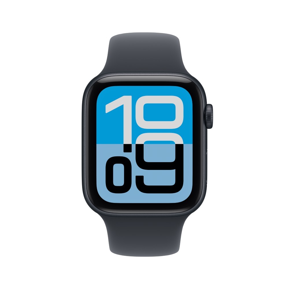 Apple Watch SE 3 GPS 44mm Midnight Aluminium Case with Midnight Sport Band - M/L