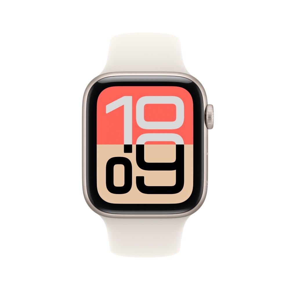 Apple Watch SE 3 GPS 44mm Starlight Aluminium Case with Starlight Sport Band - M/L