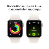 Apple Watch SE 3 GPS 44mm Starlight Aluminium Case with Starlight Sport Band - M/L