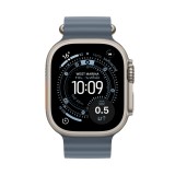 Apple Watch Ultra 3 GPS + Cellular 49mm Natural Titanium Case with Anchor Blue Ocean Band
