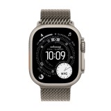 Apple Watch Ultra 3 GPS + Cellular 49mm Natural Titanium Case with Natural Titanium Milanese Loop - Small